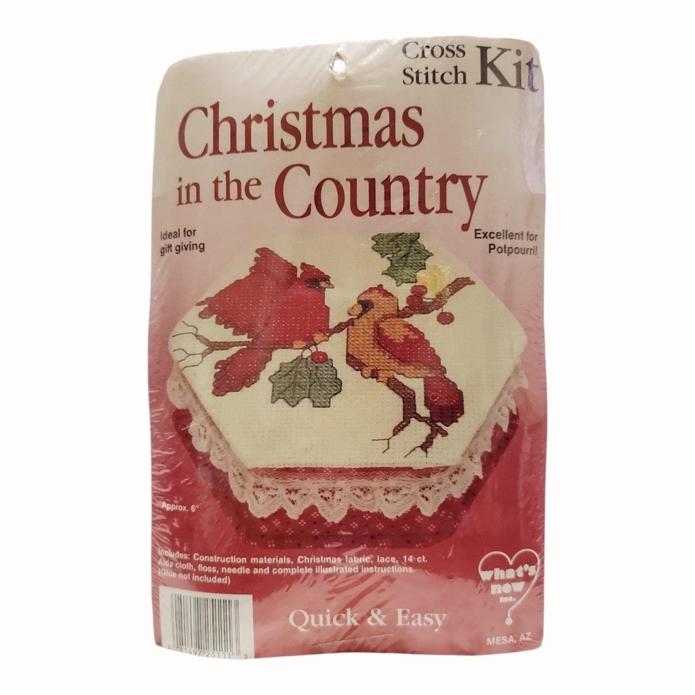 Lot 4 Vintage Christmas Cross Stitch Kits Country Wireworks Country Treasures - Picture 6 of 11